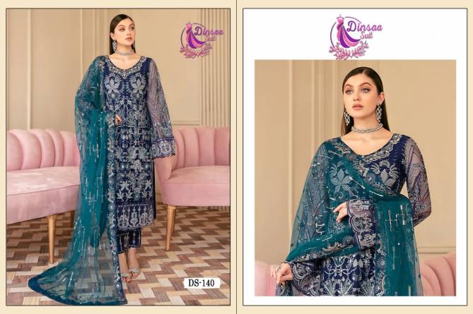 Dinsaa Ramsha 3 Heavy Georgette Embroidery Festive Wear Pakistani Salwar Kameez